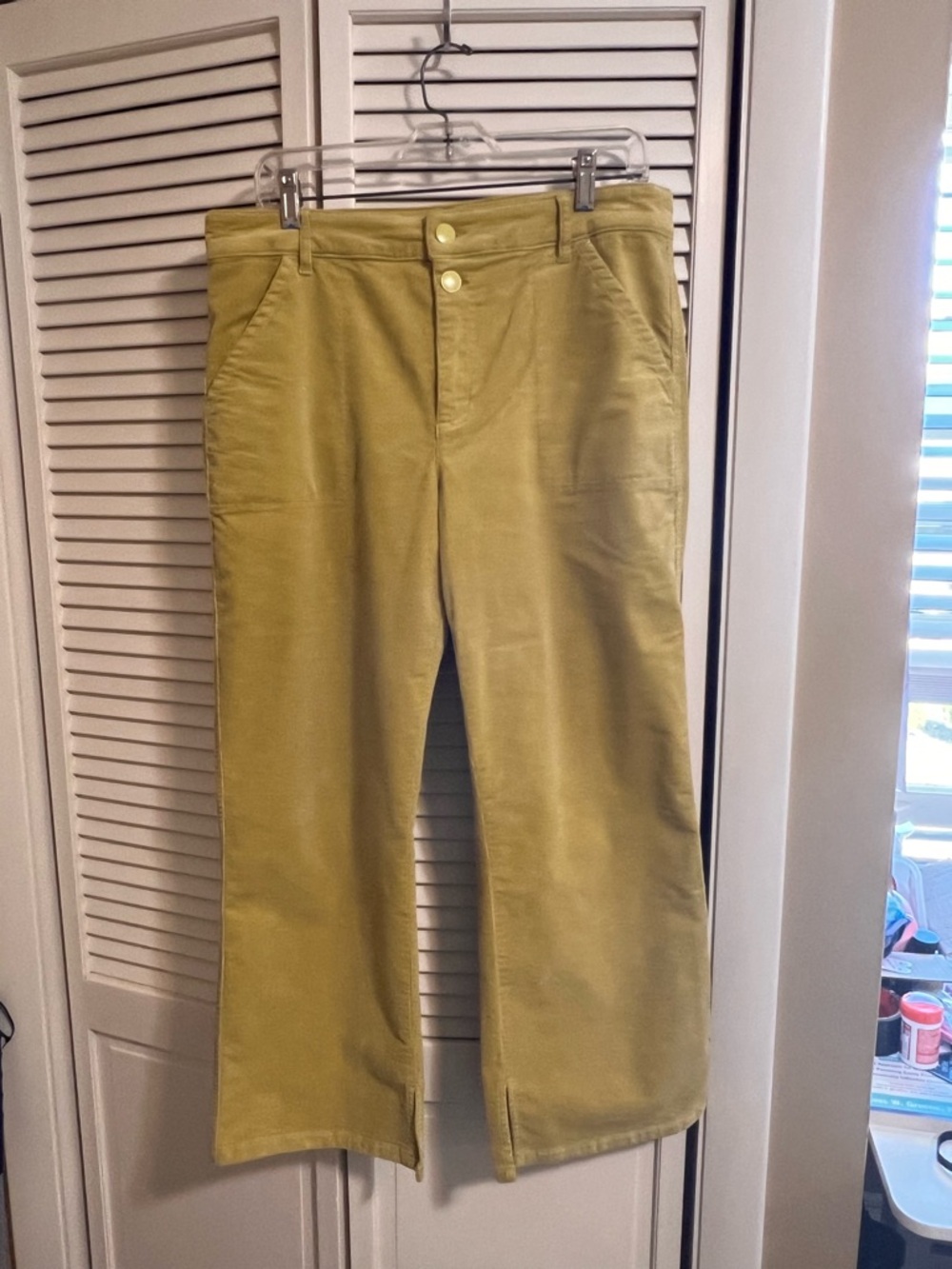 TRIBAL (12) Mustard Yellow Corduroy Wide Leg Pants